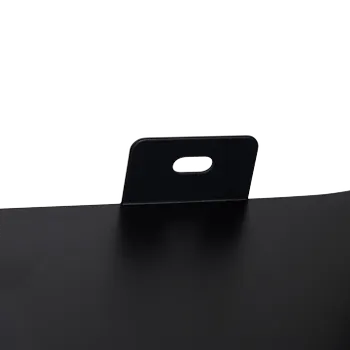 Wandplank HEMILO 2Niv. Metaal Zwart