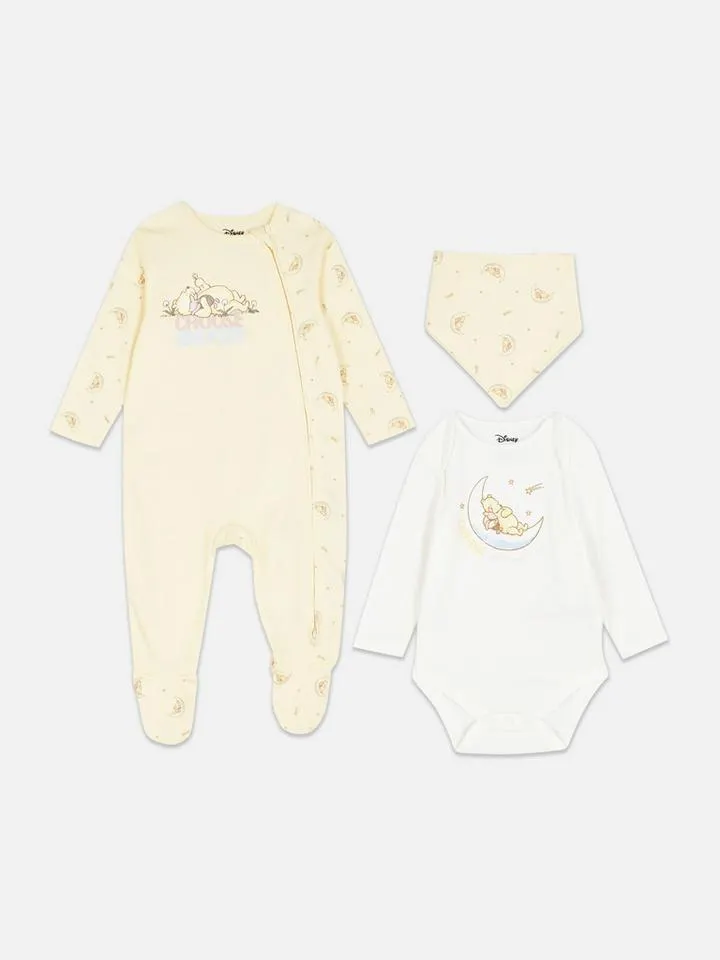 0–9 mois | Ensemble bébé 3 pièces Disney Winnie l'ourson