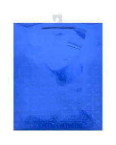 Large Blue Shiny Gift Bag