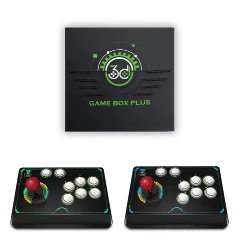 V6 Retro Game Box 2.4G Wireless Game TV Box PS1 Family 4K HD Portable Video Game Console Support Multiplayer 10000 Game