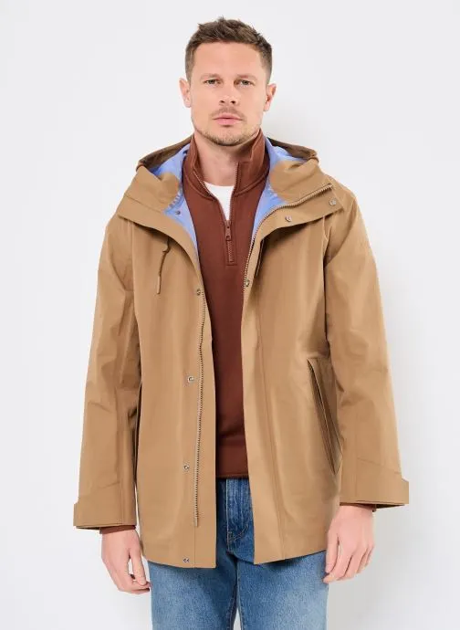 Winterjas Parka mi-longue MTD® 3 couches avec capu heren bruin