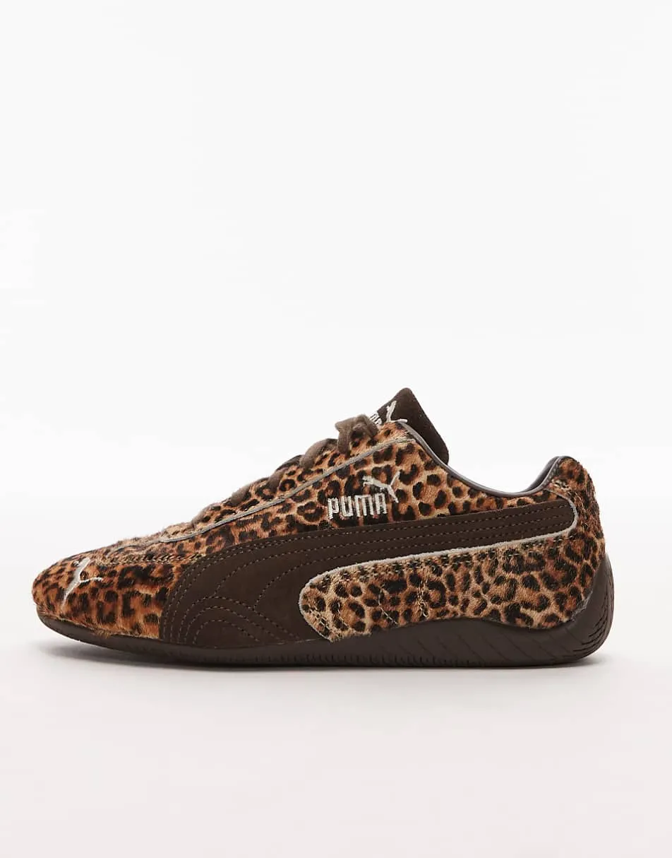 Puma Speedcat trainers in leopard print