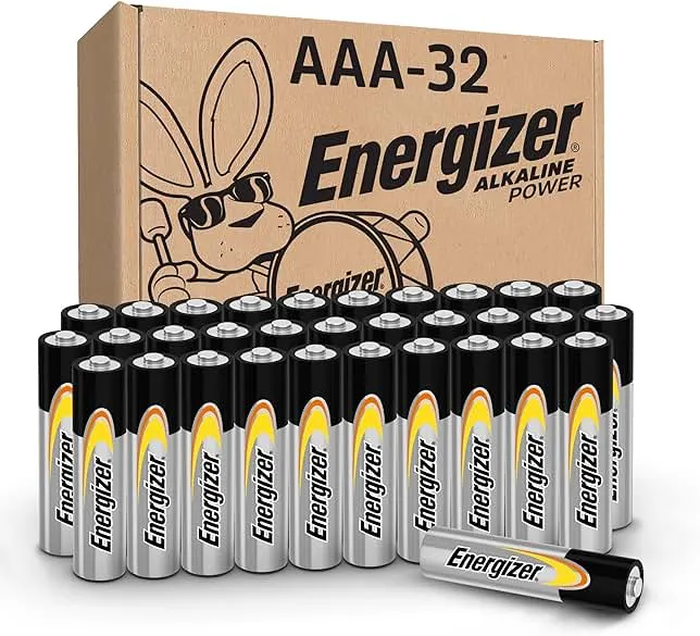 Energizer Alkaline Power AAA Batteries, 32 Count, Long-Lasting Triple A Batteries, Suitable for Everyday Electronics and Emergency Gear