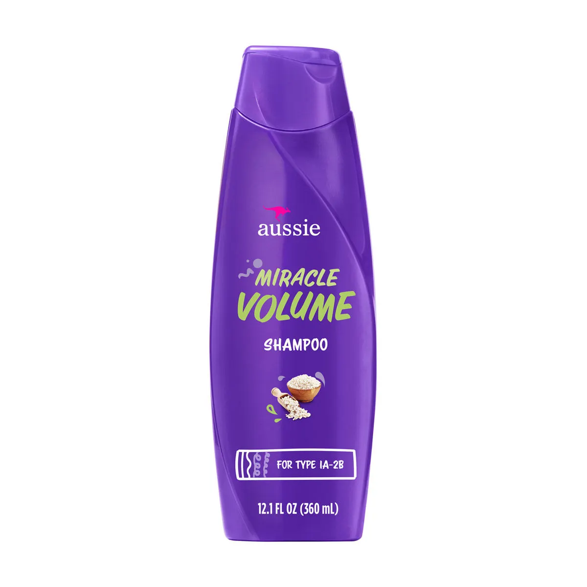 Aussie Miracle Volume Shampoo to Add Body, Paraben-Free, Volumizing, 12.1 fl oz