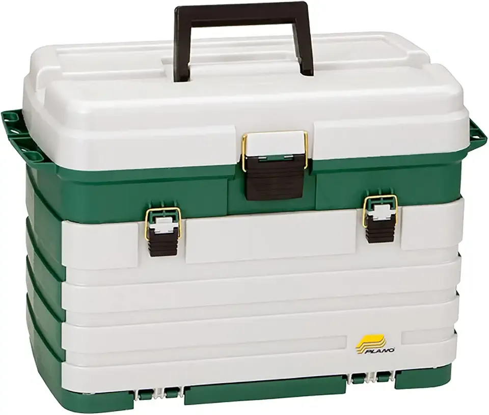 Plano 4-Drawer Tackle Box Green Metallic/Silver ,One Size
