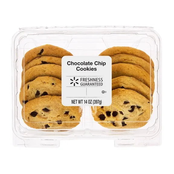 Rollback Freshness Guaranteed Chocolate Chip Baked Cookies, 14 oz, 10 Count $3.12 Was $4.00 22.3 ¢/oz