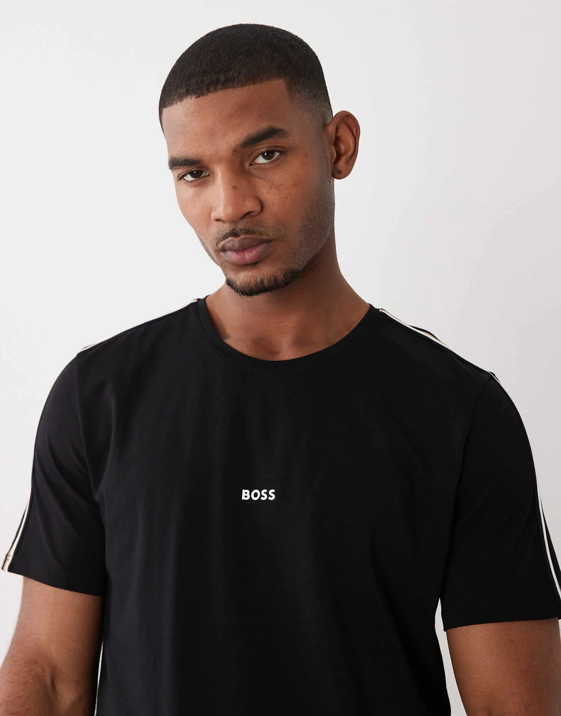 BOSS Bodywear unique lounge t-shirt in black