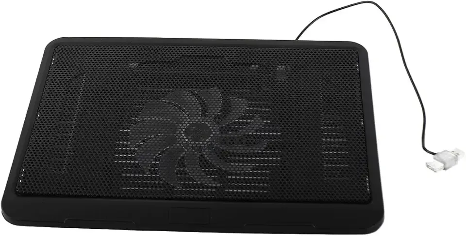Yosoo Health Gear Laptop Cooling Pad with Big Fan, USB Powered Stand for 14" or Smaller Notebooks, Quiet Laptop Cooler Base (Black)