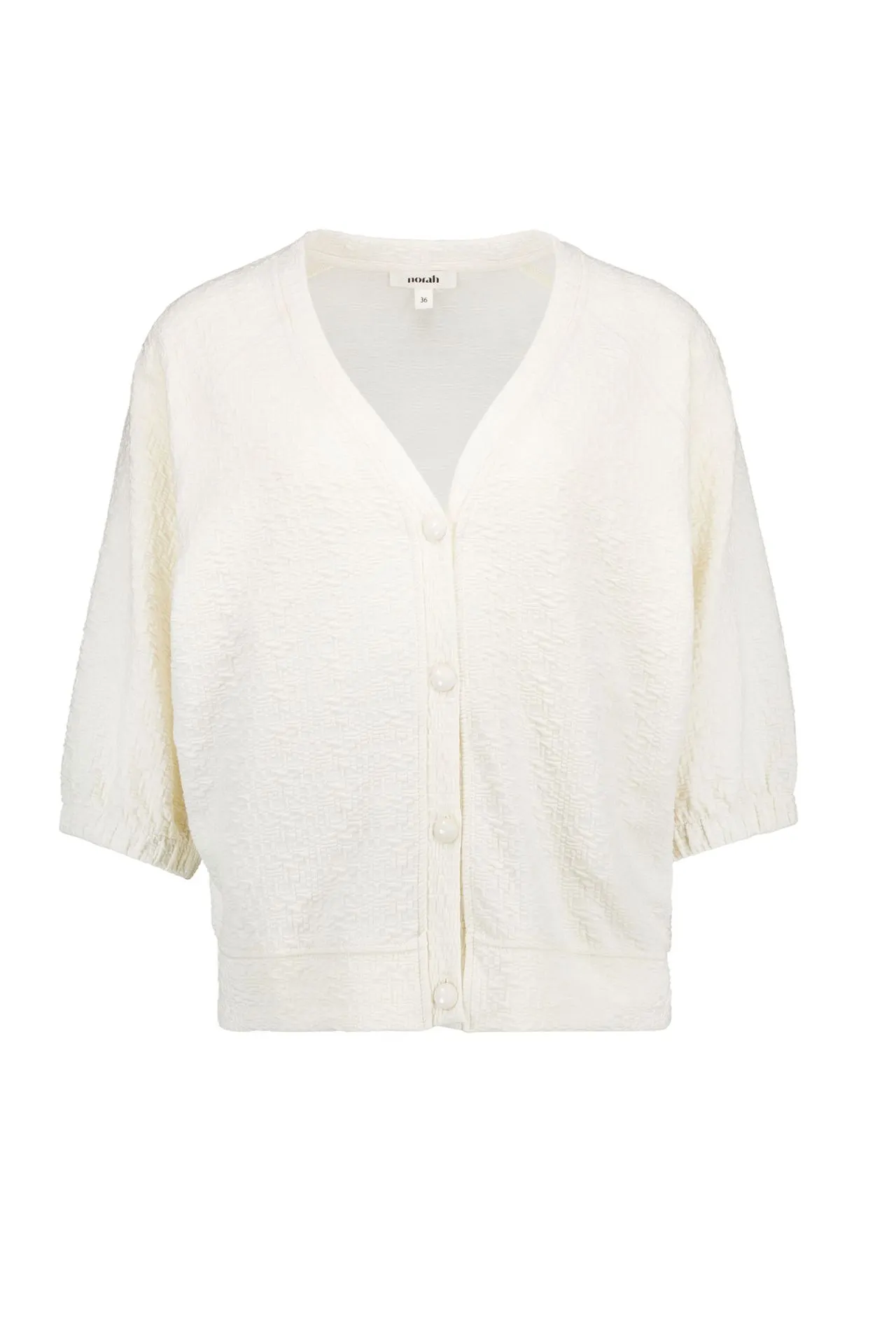 Off-white vest met structuur