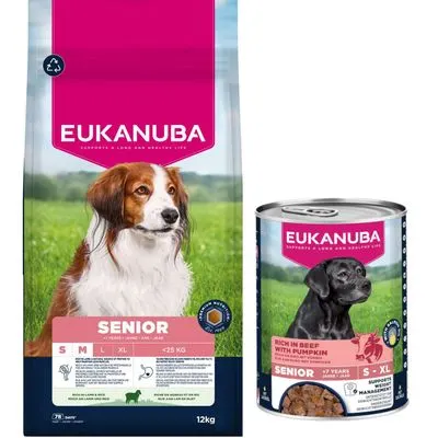 Eukanuba Premium Nutrition 12 kg ou 15 kg + boîtes 3 x 400 g offertes !