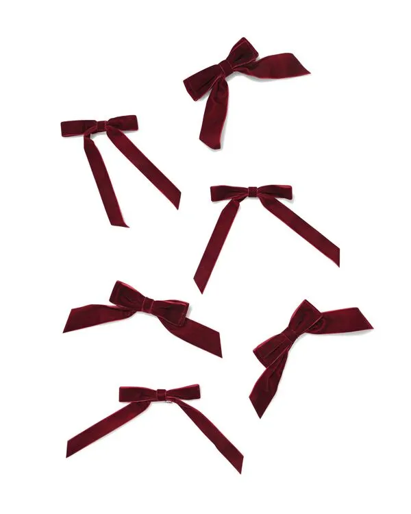 kersthangers strik - 6 stuks