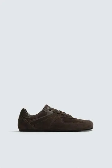LEATHER TRAINERS