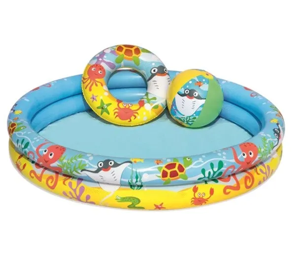Basseng m/badering og ball 122x20cm Bestway