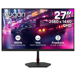 Kogan 27" QHD IPS 180Hz 1ms FreeSync Gaming Monitor (2560 x 1440)