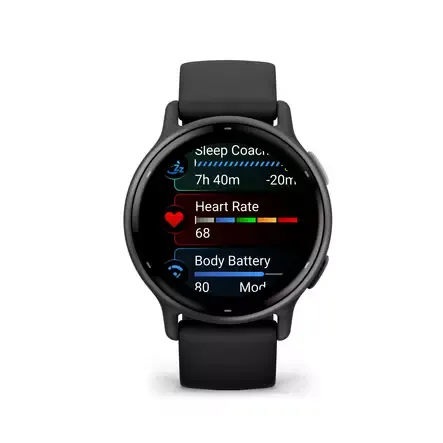 GARMIN VIVOACTIVE 5 42 mm MUSTA / GRAFIITINHARMAA