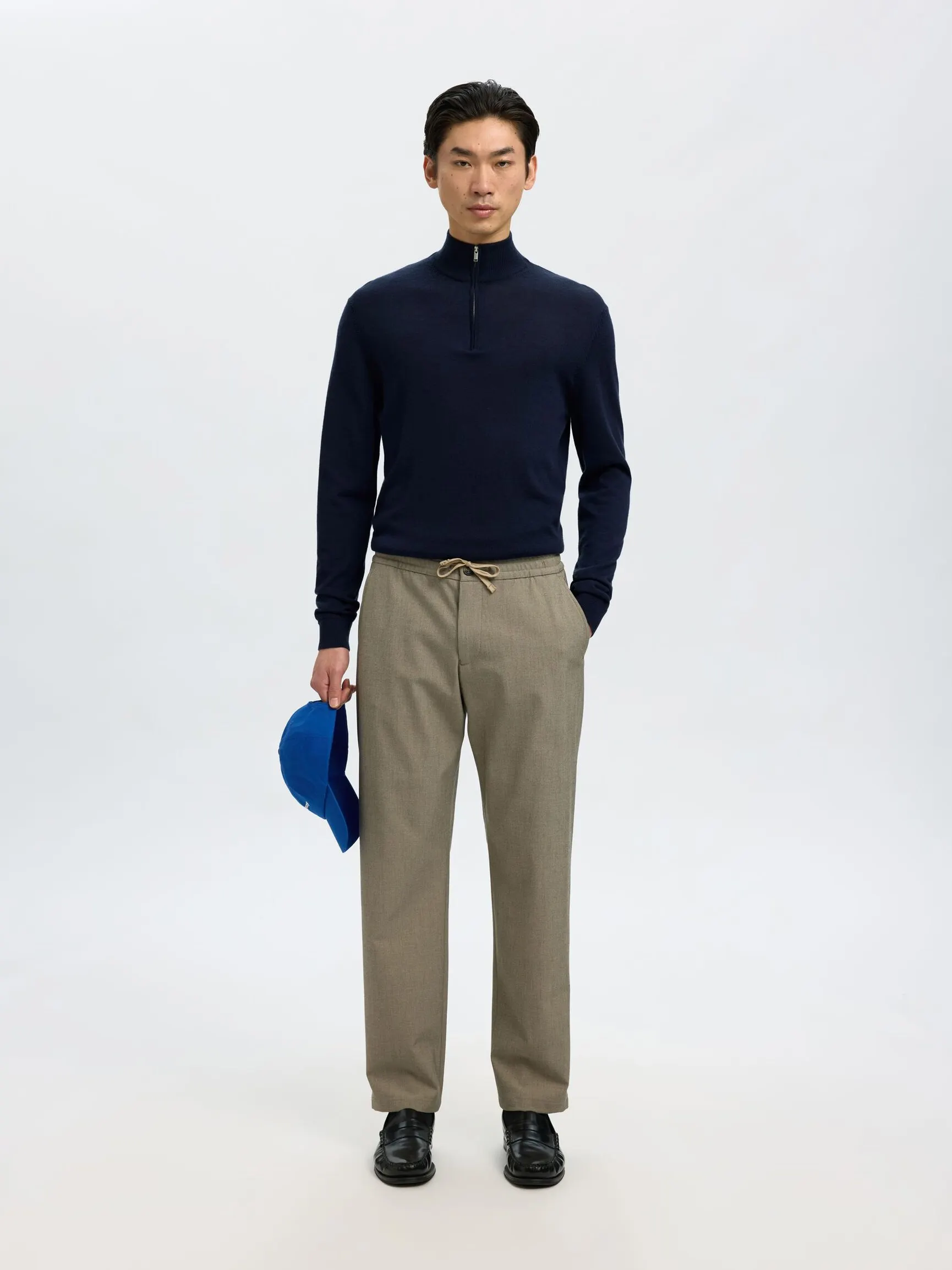 100 % MERINOULL GENSER MED HALV GLIDELÅS