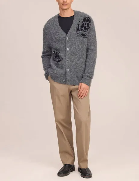 Kyle Cardigan 60021 Dark Grey Melange
