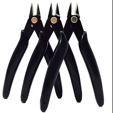 Electrical Wire Cable Cutters Cutting Side Snips Flush Pliers Nipper Anti-slip Rubber Mini Diagonal Pliers Hand Tools