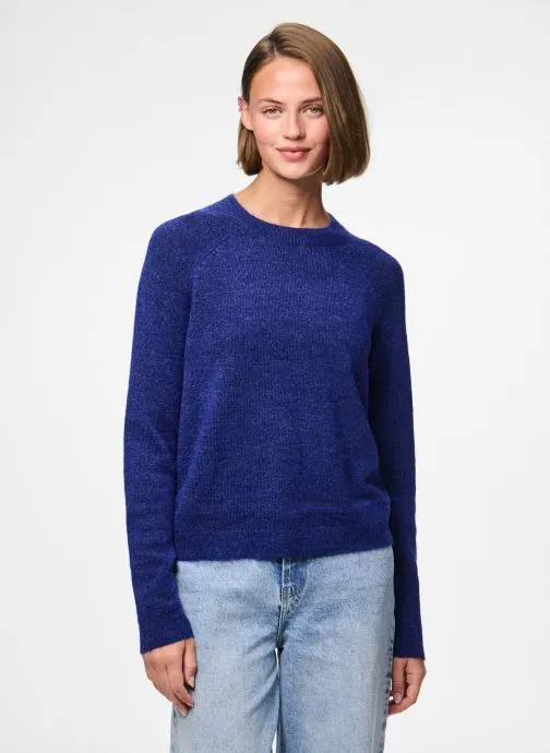 Truien Pcjuliana Ls O-Neck Knit Noos Bc dames blauw