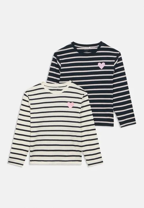 NKFTENISA 2 PACK REG - Topper langermet - off-white/dark blue