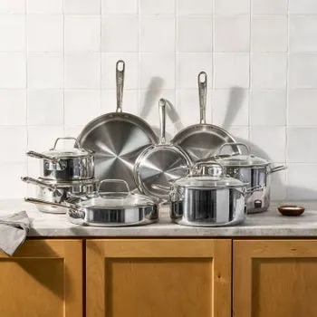 T-fal Tri-Ply 13-piece Stainless Steel Cookware Set