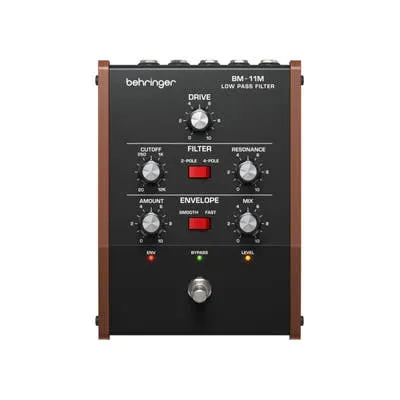 BEHRINGER BM-11M LOW PASS FILTER VINTAGE ANALOG LOW PASS FILTER PEDAL WITH ENVELOPE CONTROL AND USB/MIDI CONTROL