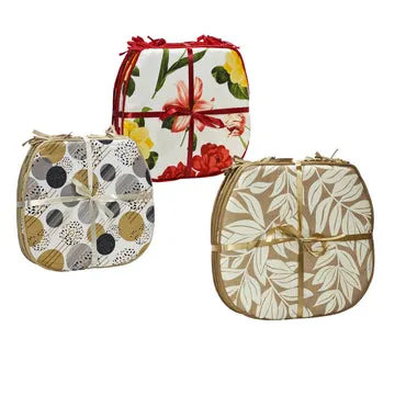 Set 4 Cuscini Coprisedia Vesto con Lacci 38x38 cm
