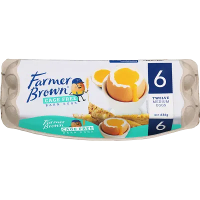 Farmer Brown Cage-Free Barn Size 6 Eggs