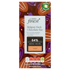 Tesco Finest Belgian Dark Chocolate Bar 90G