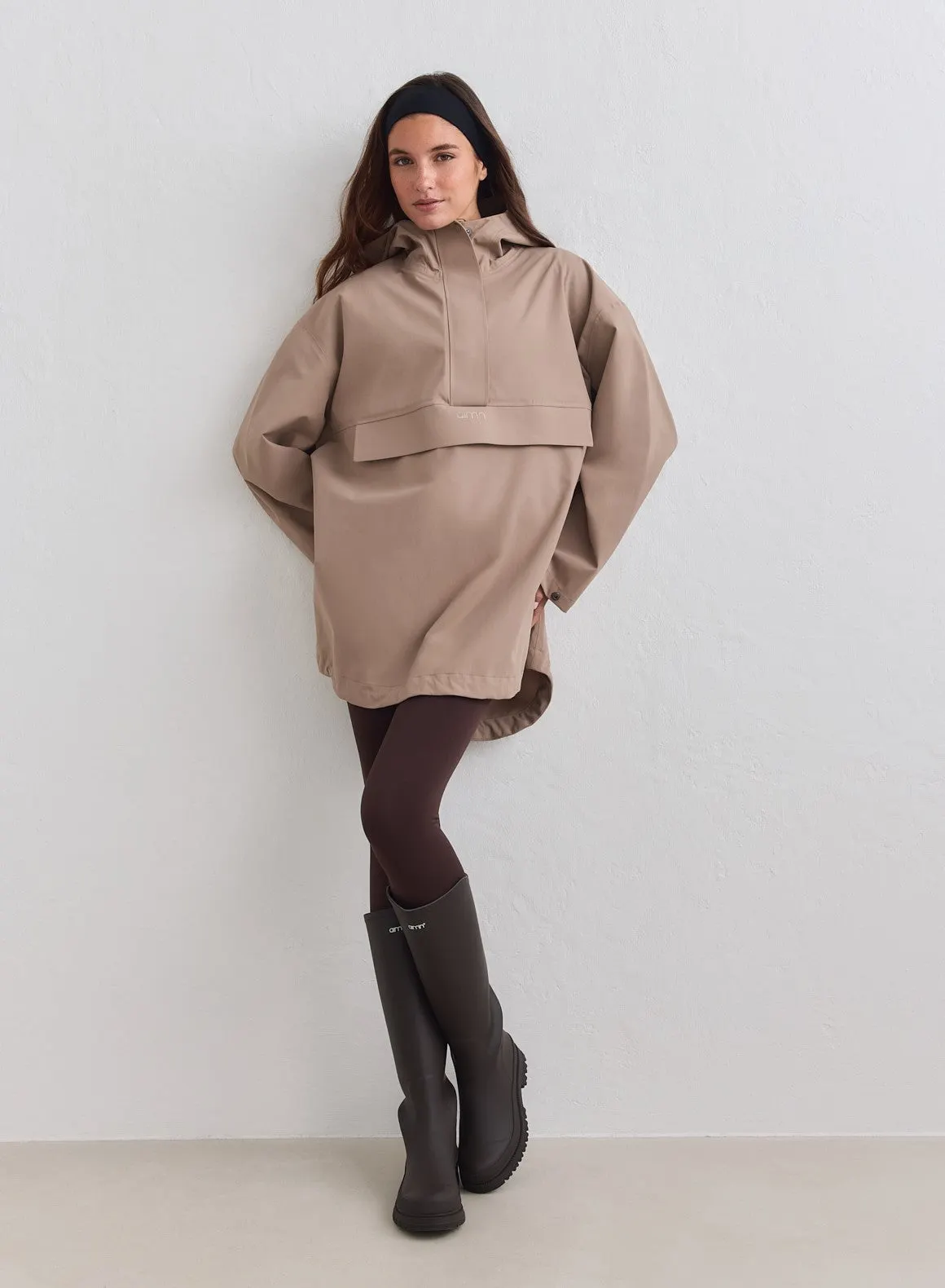 Espresso Waterproof Oversized Anorak