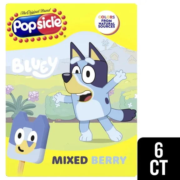 Popsicle Ice Cream Bluey Facepiece 6 PK $6.16 50.6 ¢/fl oz