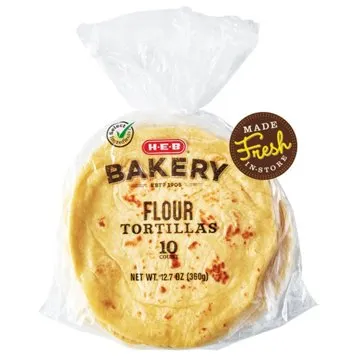 H-E-B Bakery Flour Tortillas, 10 ct