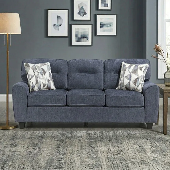 Vival 84" Sofa with Decorative Pillows by Homelegance