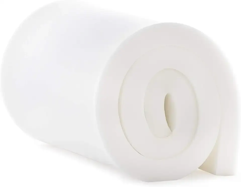 High Density Cushion Craft Foam - Perfect for Chairs, Sofas, Headboards, and DIY Projects, 2" x 24" x 72", White