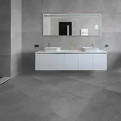 Carrelage de sol intérieur "Konkrete" gris - l. 61 x L. 61 cm - Cooke and Lewis