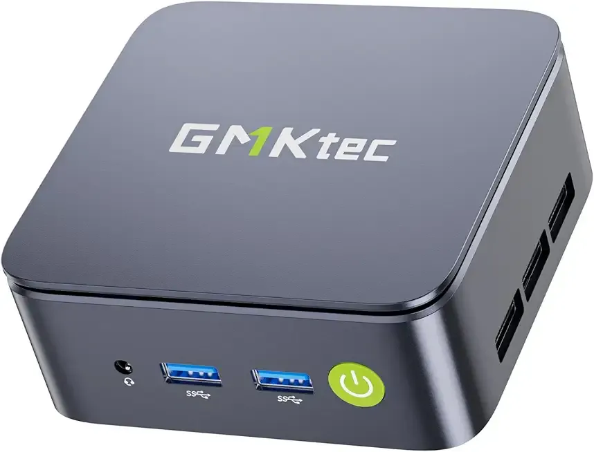 GMKtec G10 Mini PC Computer, Ryzen 5 3500U (Beats 4300U/N150/3300U), 16GB RAM 512GB SSD 2.5GbE NIC LAN Desktop Office Home Business HTPC, Triple 4K Display, WiFi, BT, USB-C, DP, Type-C PD, HDMI 2.1