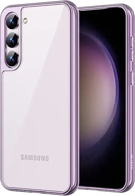 JETech Case for Samsung Galaxy S23 5G 6.1-Inch, Non-Yellowing Shockproof Bumper Protective Phone Cover, Anti-Scratch Hard PC Back (Purple)