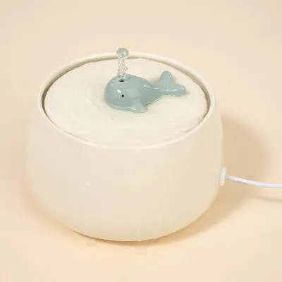 TIAKI fontaine à eau en céramique Baleine