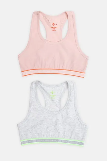 Kids 2-pack effen tops bio katoen - inSua