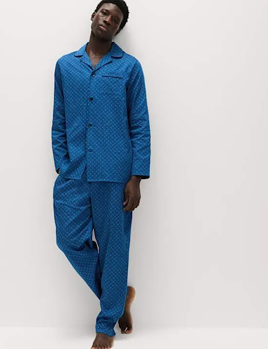 Pure Cotton Foulard Print Pyjama Set