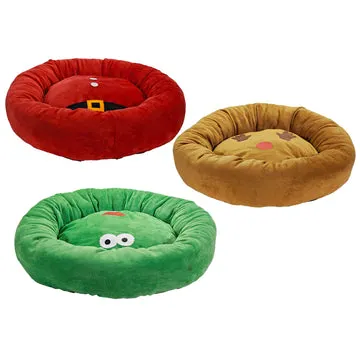 Cuccia Natalizia Morbida per Cani e Gatti diametro 48 cm