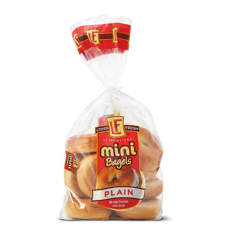 L'oven Fresh Plain Mini Bagels