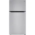 LG 20.0 CuFt Top-Mount Refrigerator in Stainless Steel with Premium LED Refrigerator Lights