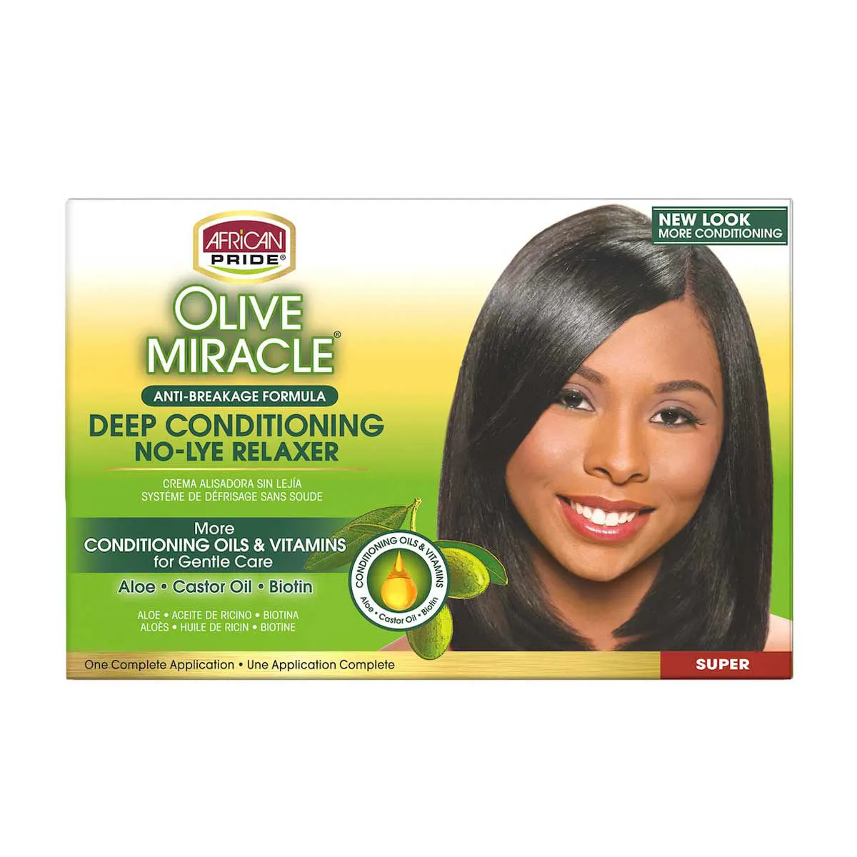 African Pride Olive Miracle Deep Conditioning Relaxer, Super