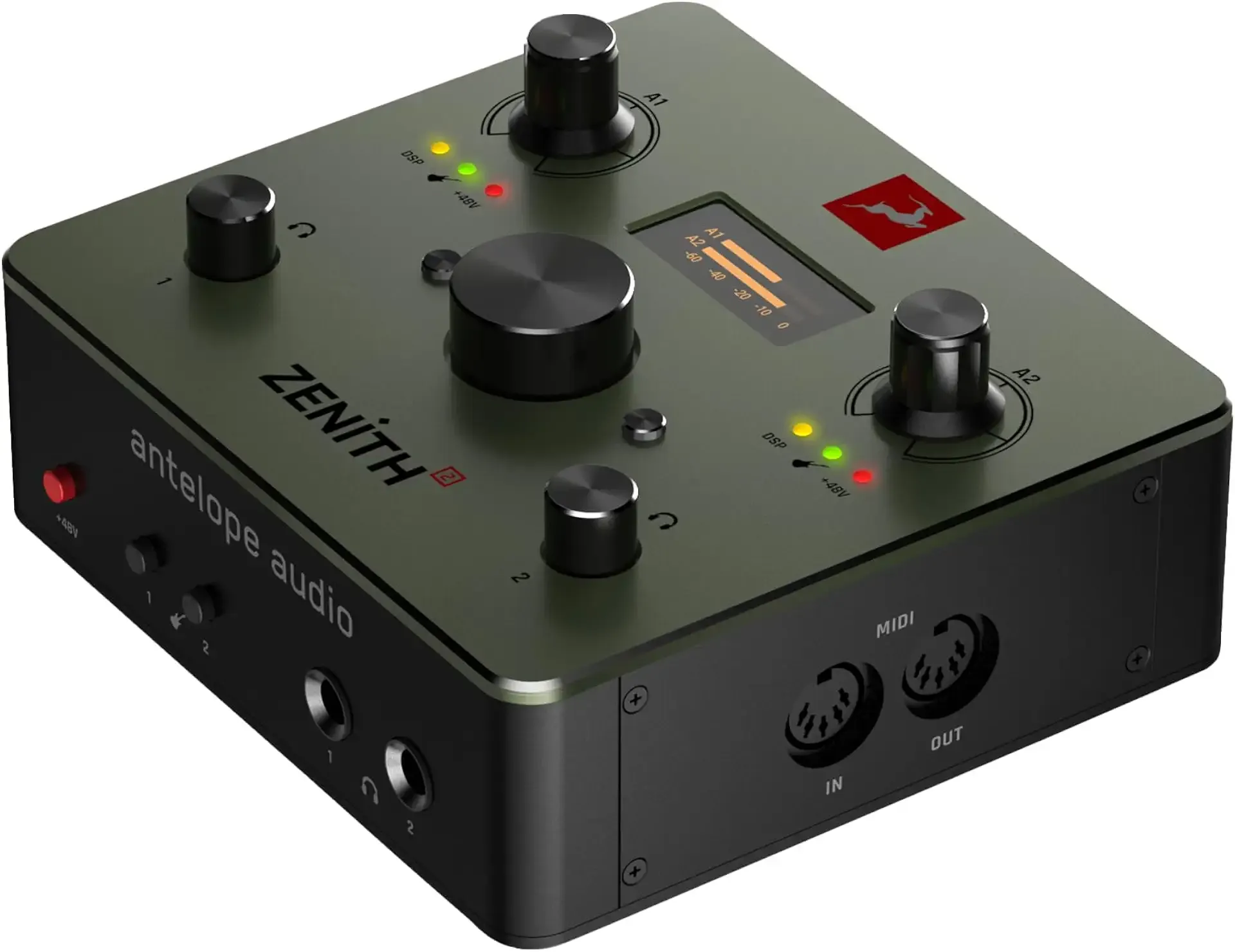 Antelope Audio Zenith 2 USB-C Audio Interface for Guitar, Vocals, Streaming & Podcasting, Featuring Studio-Grade Preamps, Effects and Presets for Effortless Professional sound
