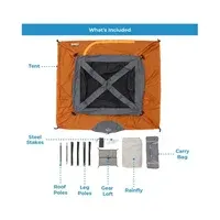 Carpa Para Camping 6 Personas CORE Con Sala De Pantalla Y Pared Recta