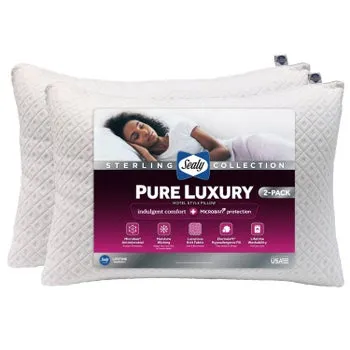 Sealy Sterling Pure Luxury Pillow, 2-pack
