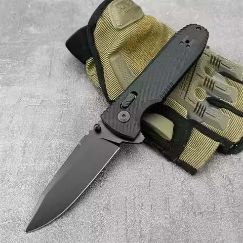EDC Folding Carry Tool 7Cr13Mov Blade Nylon Fiber Textured Handle Outdoor Survival Camping Hiking Adventure Backpacking Field Work Gear Compact Reliable Multi‑use Portable Hand Equipment for Outside Activities