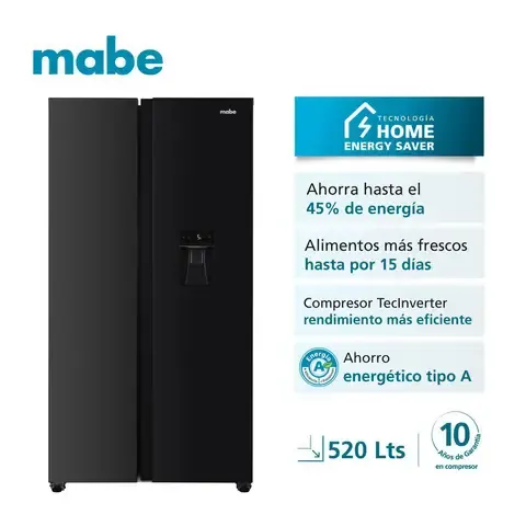 Refrigeradora Side by Side No Frost 520 Litros Black Steel MSD565QMLSP0