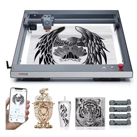 Ortur OLM3 LU2-10A 10W High Precision Desktop CNC Cutter Laser Engraving Machine with Folding Legs for Wood Leather Paper